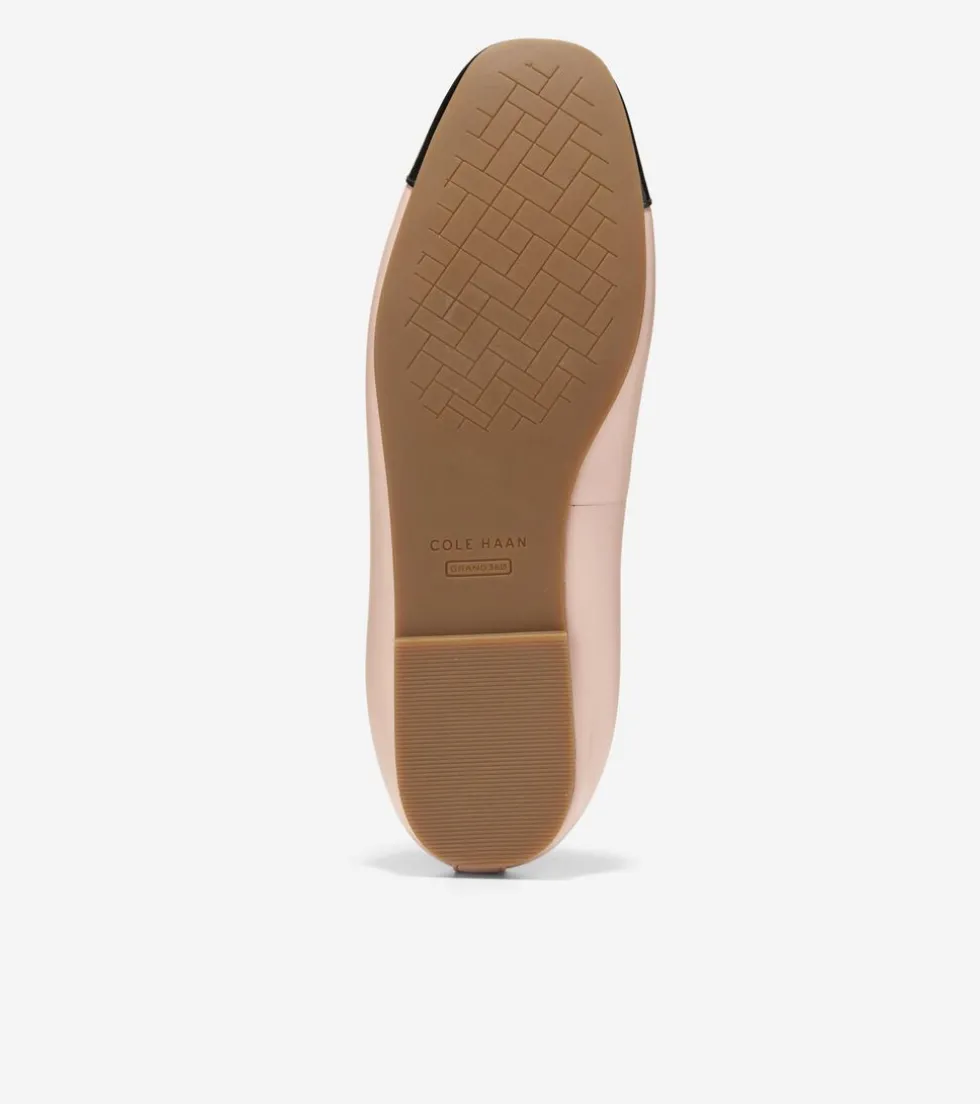 Cole Haan Flats & Ballets*Women's Yvette Mary Jane Ballet Flats Porcelain-BlackPatent