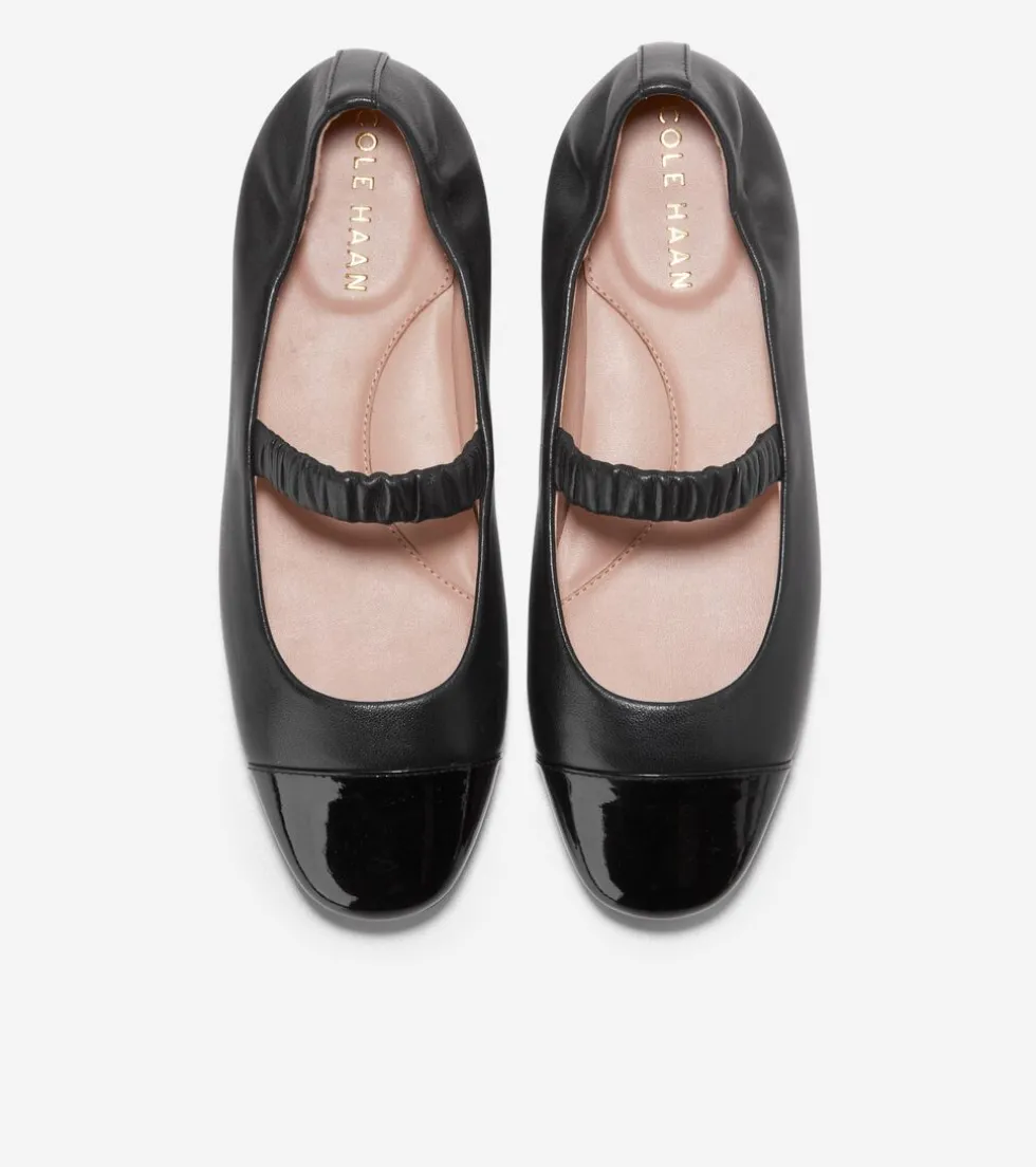 Cole Haan Flats & Ballets*Women's Yvette Mary Jane Ballet Flats Black