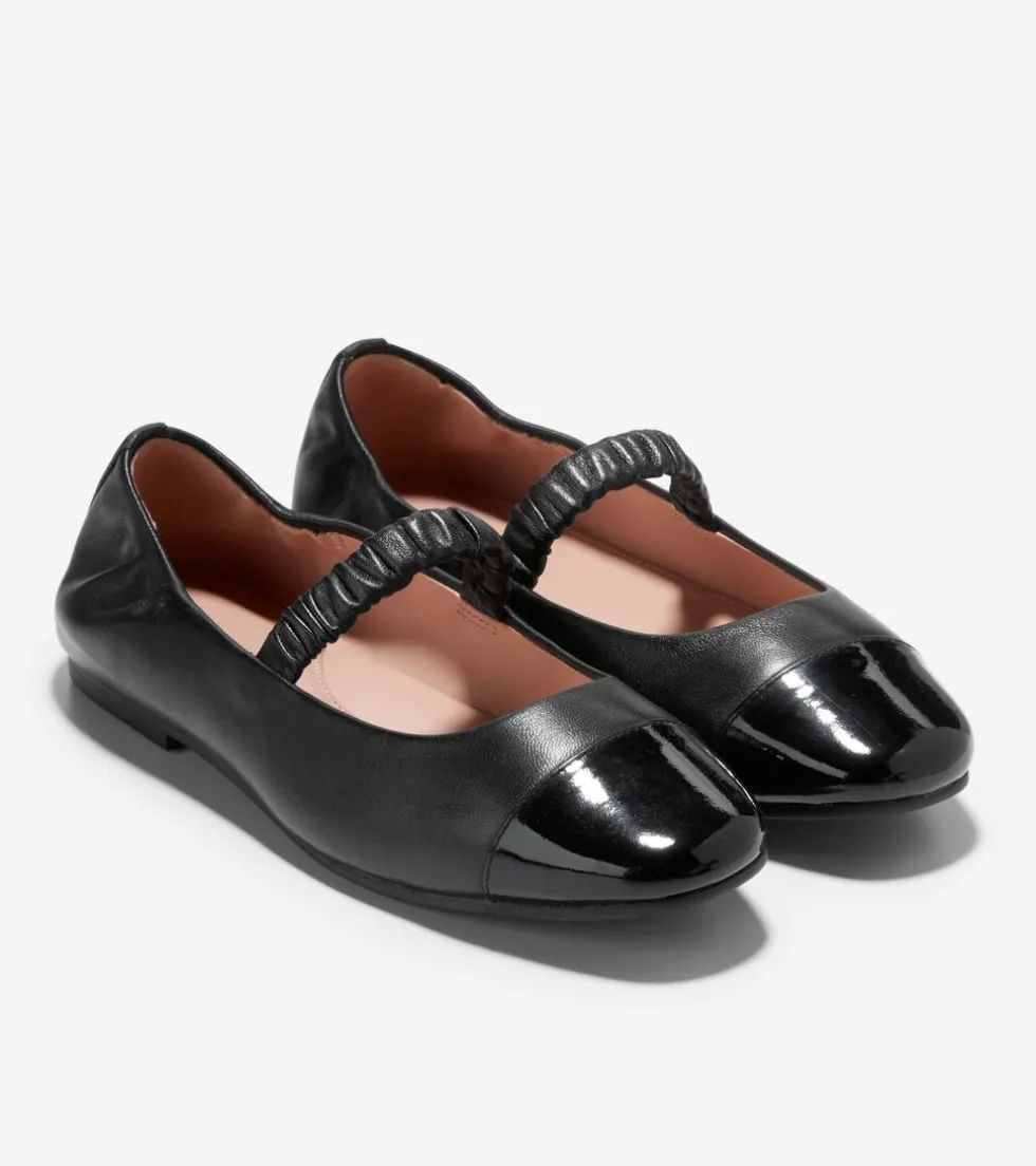 Cole Haan Flats & Ballets*Women's Yvette Mary Jane Ballet Flats Black