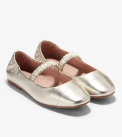 Cole Haan Flats & Ballets*Women's Yvette Mary Jane Ballet Flats SoftGold