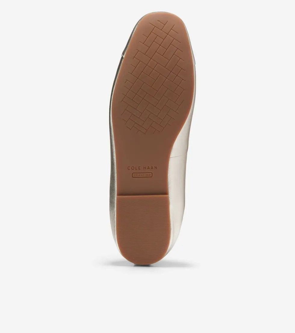 Cole Haan Flats & Ballets*Women's Yvette Mary Jane Ballet Flats SoftGold