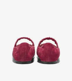 Cole Haan Flats & Ballets*Women's Yvette Mary Jane Ballet Flats BlackCherry-Black