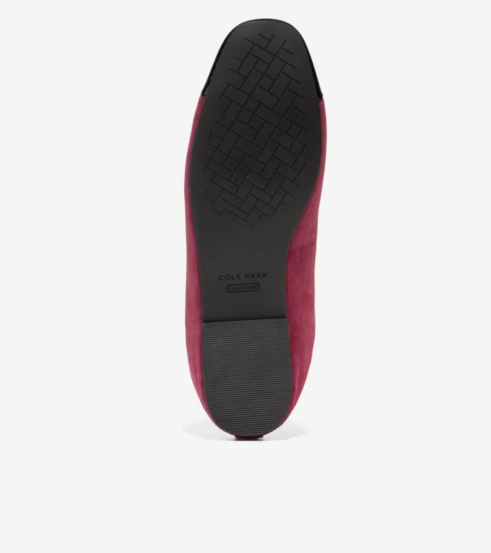 Cole Haan Flats & Ballets*Women's Yvette Mary Jane Ballet Flats BlackCherry-Black