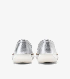 Cole Haan Loafers & Drivers*Women's 4.ZERØGRAND Loafers Silver-OpticWhite