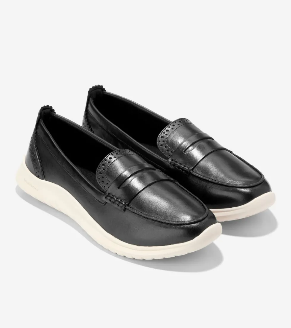 Cole Haan Loafers & Drivers*Women's ZERØGRAND Meritt Loafers Black-Ivory