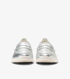 Cole Haan Loafers & Drivers*Women's ZER&Oslash;GRAND Meritt Loafers Silver-Ivory