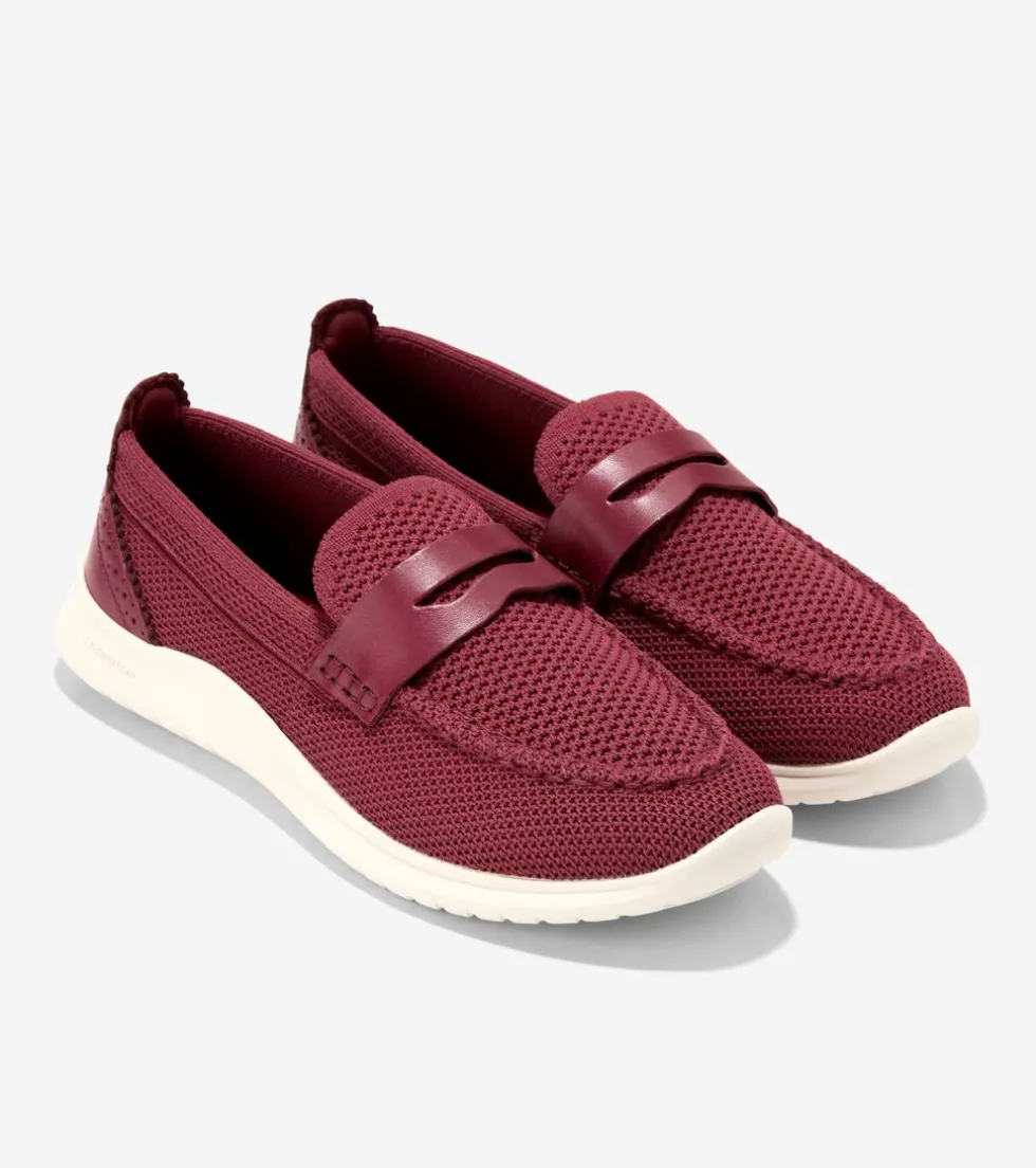 Cole Haan Loafers & Drivers*Women's ZERØGRAND Meritt Stitchlite™ Loafers BlackCherry-Ivory