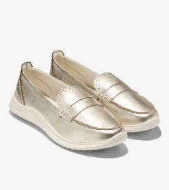 Cole Haan Loafers & Drivers*Women's ZERØGRAND Meritt Loafers SoftGold-Ivory