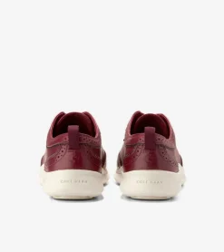 Cole Haan Oxfords*Women's ZERØGRAND Meritt Wingtip Oxfords BlackCherry-Ivory