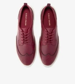 Cole Haan Oxfords*Women's ZERØGRAND Meritt Wingtip Oxfords BlackCherry-Ivory