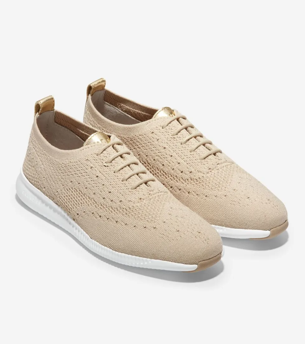 Cole Haan Oxfords*Women's 2.ZERØGRAND Stitchlite™ Wingtip Oxfords RyeStitchlite™-OpticWhite
