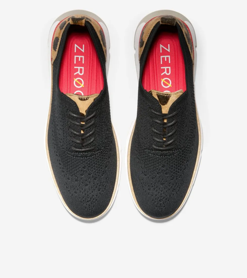 Cole Haan Oxfords*Women's 4.ZERØGRAND Stitchlite™ Oxfords BlackStitchlite™-JaguarHaircalf