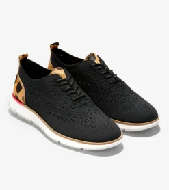 Cole Haan Oxfords*Women's 4.ZERØGRAND Stitchlite™ Oxfords BlackStitchlite™-JaguarHaircalf