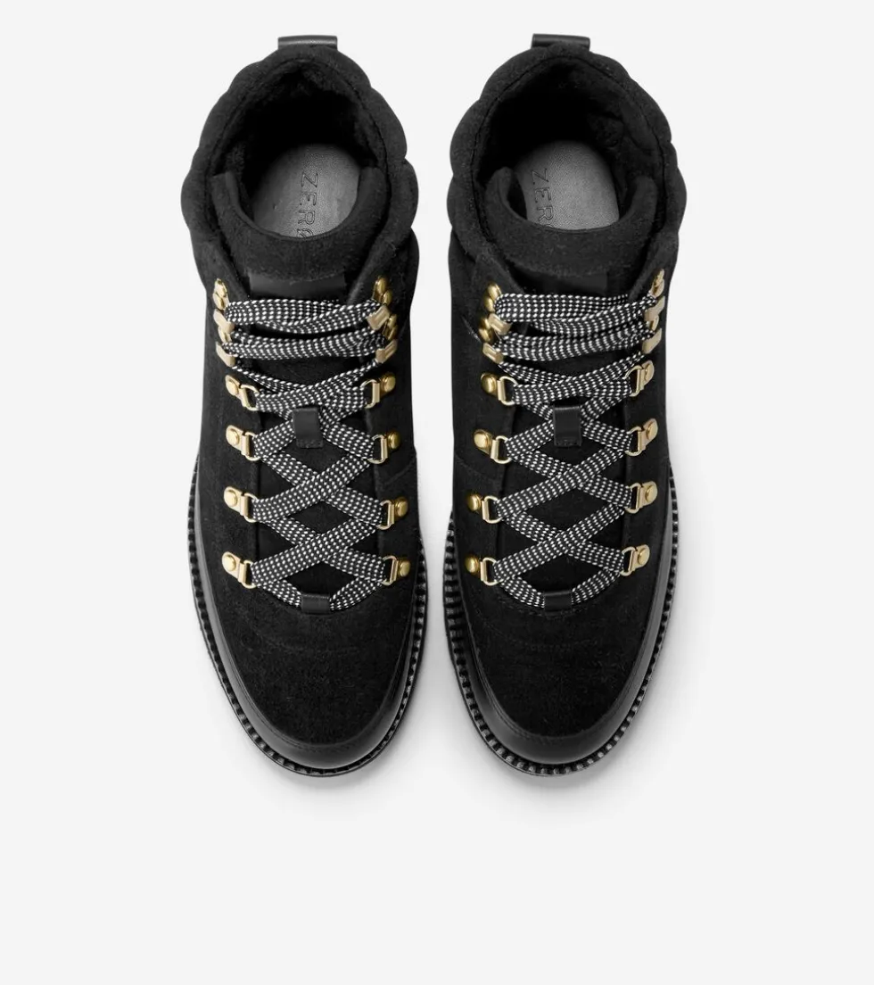 Cole Haan Boots*Women's ZERØGRAND Waterproof Elissa Hiker Boots Black