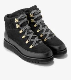 Cole Haan Boots*Women's ZERØGRAND Waterproof Elissa Hiker Boots Black