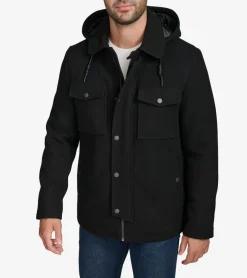 Cole Haan Wool Coats|Outerwear*Wool Twill Field Jacket Black