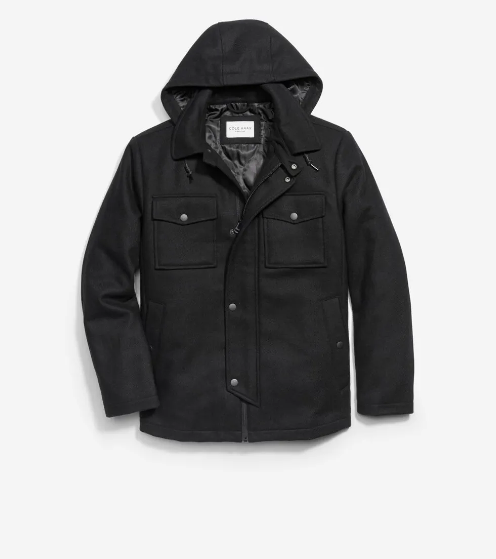 Cole Haan Wool Coats|Outerwear*Wool Twill Field Jacket Black