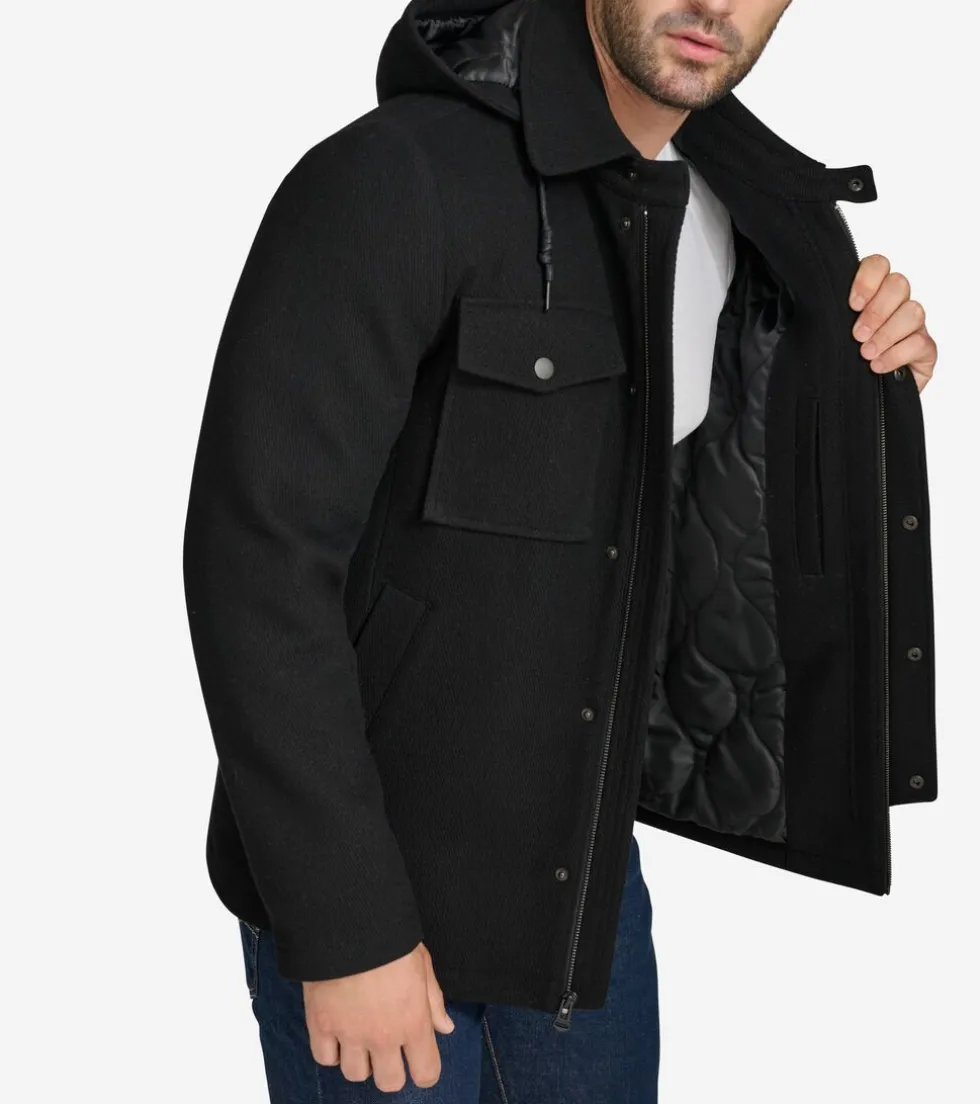 Cole Haan Wool Coats|Outerwear*Wool Twill Field Jacket Black